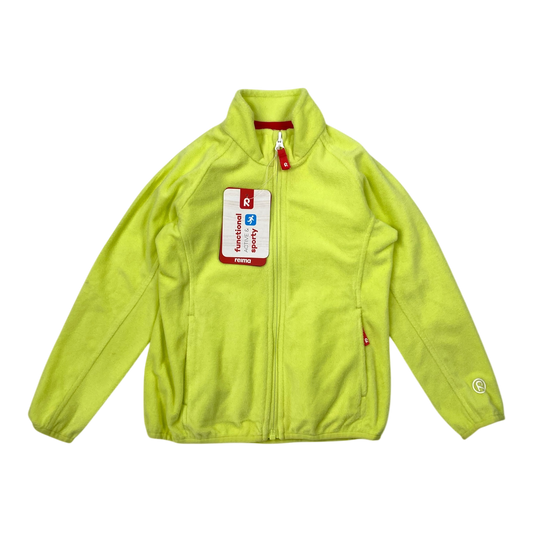 Alagna zip sweatshirt, lime green | 110cm